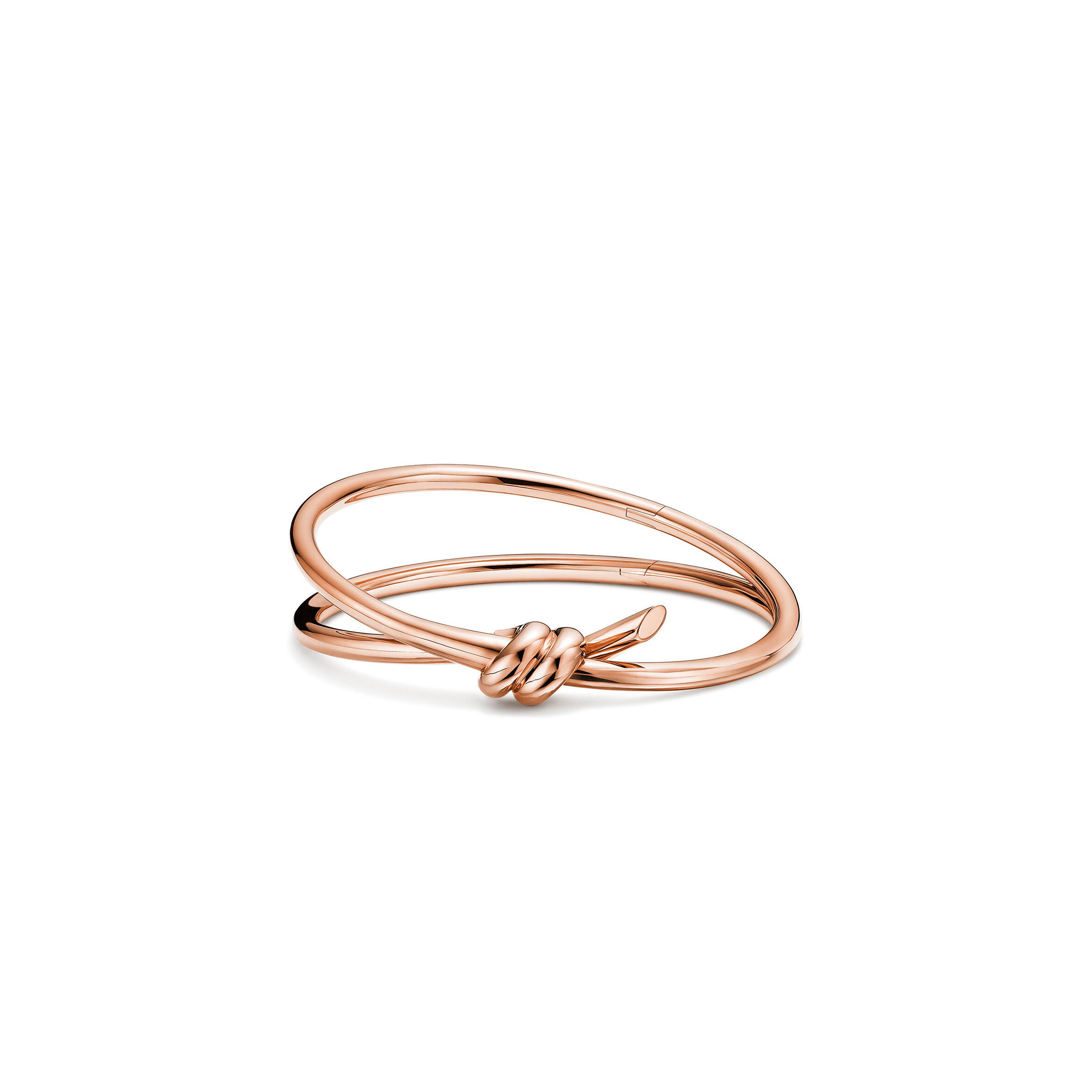 TIFFANY KNOT DOUBLE ROW HINGED BANGLE 68887240